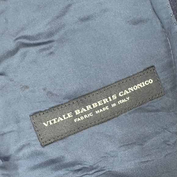 J.CREW Men's Blue Wool Ludlow Blazer Jacket Size 42R Vitale Barberis Canonico - Picture 5 of 7